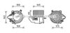 AVA QUALITY COOLING FT8419 Electric Motor, interior blower